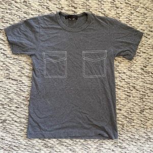 Comme does Garçons overdyed embroidered tshirt